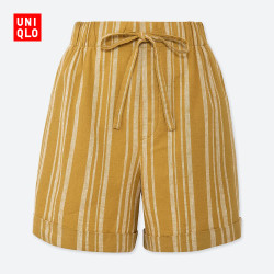 优衣库 优衣库 UNIQLO 417751 女装 麻棉休闲短裤
