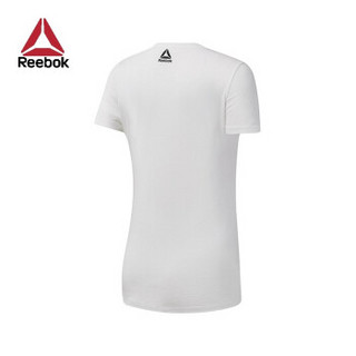 Reebok 锐步 DU4663 运动健身 女子 短袖上衣 (白色、A/L)