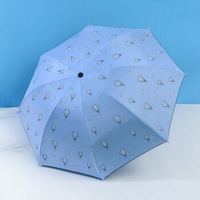 移动专享：雨宝 清新可爱三折晴雨伞 热气球 蓝色