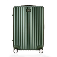 goldlion 金利来 拉杆箱商务男女行李箱 时尚万向轮PC旅行箱登机箱  20英寸  ML8574001-1160 绿色