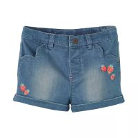 vertbaudet 春夏新品 法国进口女童浅蓝色短裤4-8岁 *3件