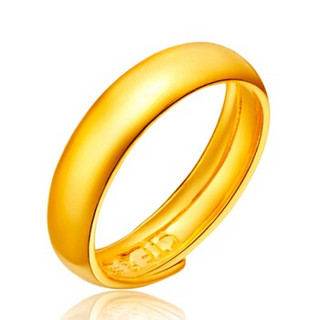 周大福（CHOW TAI FOOK）儿童首饰足金黄金戒指 F148026 48 约1.3克