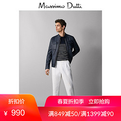 春夏大促 Massimo Dutti 男装 纳帕皮夹克男士春季皮衣2019新款 03325422400