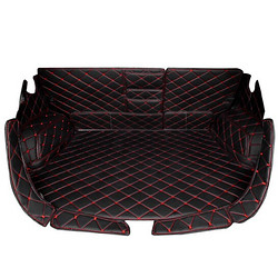 威战 汽车后备箱垫 绗绣黑红主垫