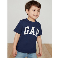 GAP 盖璞 儿童Logo徽标短袖圆领T恤