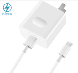 乔威 华为22.5W充电器头 5A超级快充+5AType-c数据线充电套装 用于安卓/华为/荣耀/小米 白色 *3件