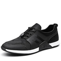 Haut Ton 皓顿 休闲鞋男鞋时尚男士透气运动鞋子男 9371YD010 黑色 41