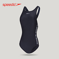 Speedo 速比涛 8125743503 噪点系列遮肚显瘦  X露背连体泳衣