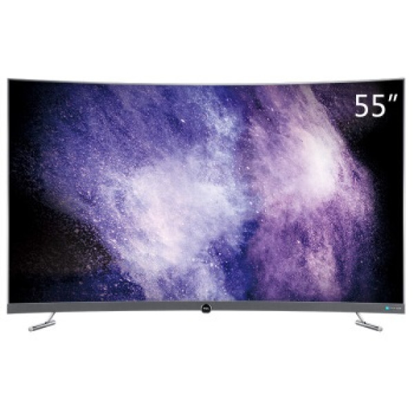 tcl tcl 55p5 55英寸超高清4k 人工智能 全面屏曲面 7.