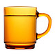 法国DURALEX进口钢化玻璃杯260ml琥珀色咖啡杯牛奶杯泡茶杯热饮 *2件