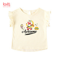 maxwin马威X齐天大圣女小童18个月-4岁女童纯棉短袖T恤182342023