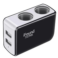 移动端：iFound 方正科技 FZ-24 车载点烟器扩充器 2孔+2USB 24V