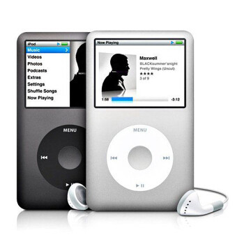 他甚至还可以听音乐--ipod classic