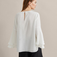 Massimo Dutti 05114540712 女士纯色衬衫上衣