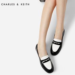 CHARLES＆KEITH乐福鞋CK1-70380691欧美简约休闲女士便士平底鞋