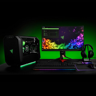 RAZER 雷蛇 CUBE 氪星石 组装台式机（i7-9700F、16GB、500GB SSD、RTX2060 SUPER）