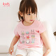 maxwin马威童装女小童18个月-4岁女童纯棉宝宝短袖T恤172342354