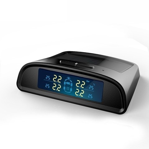 伟力通 胎压监测器外置内置汽车无线太阳能高精度轮胎检测仪报警器