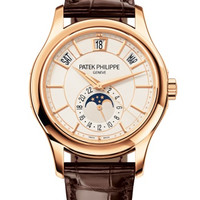 Patek Philippe 百达翡丽 复杂功能时计系列 5205R-001 自动上弦白色表盘腕表