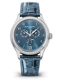 Patek Philippe 百达翡丽 复杂功能时计系列 4947G-001 蓝色表盘镶钻腕表