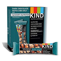 KIND Nuts Spices系列 黑巧克力坚果海盐能量棒 一盒12块