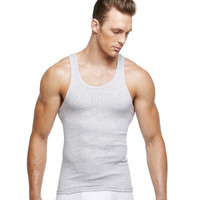 PLAYBOY 花花公子 背心男 纯棉男士背心吸汗打底衫 7119 白色XXL (白色、XXL)