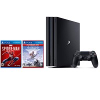 SONY 索尼 PlayStation4 Pro（PS4 Pro）游戏主机 + 《地平线》+《漫威蜘蛛侠》