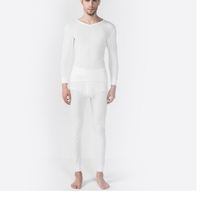 YOUR SUN 宜而爽 男士保暖内衣套装纯棉秋衣秋裤女全棉毛衫情侣保暖内衣套装男13000013126(G176/57N) CW10白 3XL/185