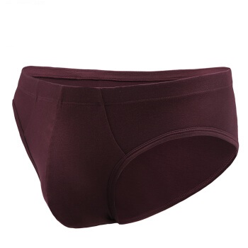 UM25 U莫系列男士低腰三角内裤轻薄莫代尔松紧包腰边 浆果红 180 UM22AD1 (红色、180、三角裤、莫代尔面料)