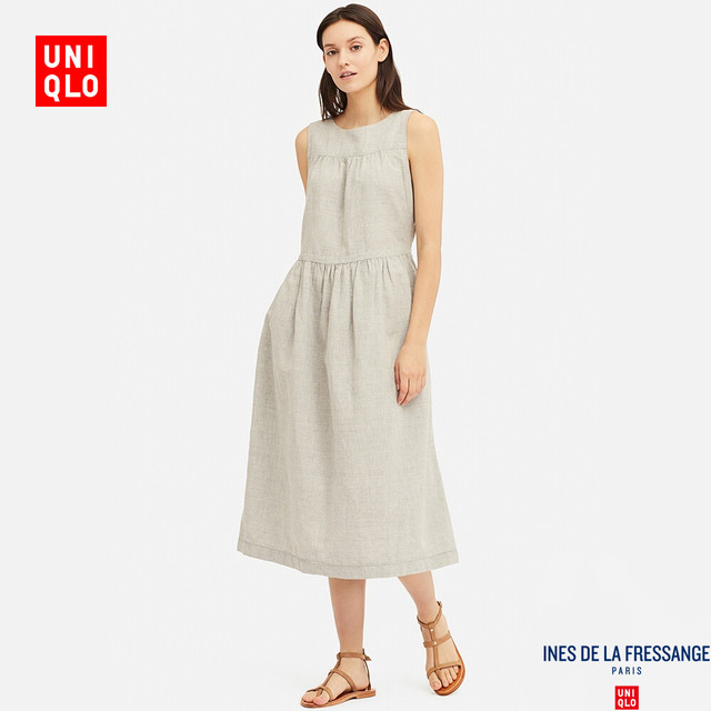 狂暑来袭：优衣库 UNIQLO 优衣库 415079 女士无袖连衣裙