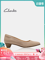 clarks其乐2019新款女鞋Mena Bloom浅口尖头高跟鞋小猫跟单鞋女
