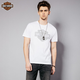 HARLEY-DAVIDSON 哈雷戴维森 男士纯棉印花T恤