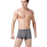 MONTAGUT 梦特娇 BM3693D 内裤男 舒适透气莫代尔棉抗菌男士平角内裤 麻灰 XL