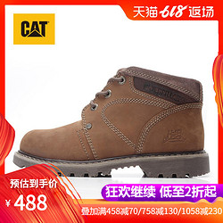 CAT卡特男鞋牛皮革织物合成革户外休闲鞋P721425G3EDR35