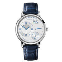 A. LANGE & SÖHNE 朗格 139.066 男士腕表 41mm 白色 蓝色 鳄鱼皮