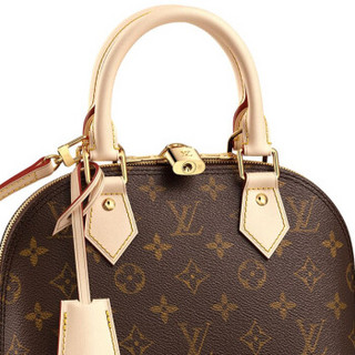 LOUIS VUITTON 路易威登 女包手提斜跨包ALMA BB挂锁双拉链老花 M53152