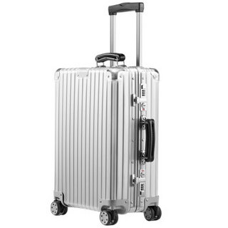 RIMOWA CLASSIC系列中性纯色搭扣双杆旅行箱97252004 银色20寸