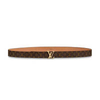 LOUIS VUITTON 路易威登 LV皮带女士 棕色老花金扣腰带女 经典款 M9781