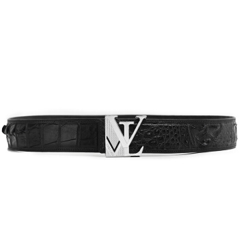 V.V.Brown 男士鳄鱼皮板扣 腰带皮带  V188224（2#）