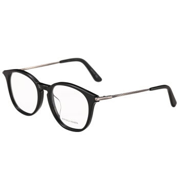 BOTTEGA VENETA 葆蝶家 男款近视眼镜架 黑色镜框光学镜架 眼镜框 BV0200OA-001 53mm