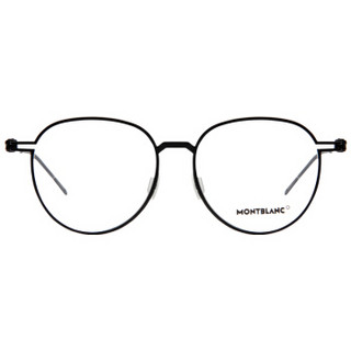 MONT BLANC 万宝龙 男女款黑色镜框黑色镜腿光学眼镜架眼镜框 MB 0002OA 003 54MM