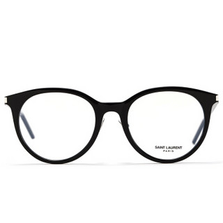 SAINT LAURENT 圣罗兰 男女款近视眼镜架 黑色镜框光学镜架 眼镜框 SL 268-001 50mm