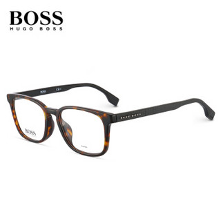 Hugo Boss 雨果博斯 BOSS 眼镜框 近视眼镜架超轻全框光学镜架男女款玳瑁色眼镜 BOSS 1023/F-086-53