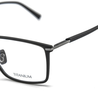 ZEISS 蔡司 纯钛男女全框眼镜架配镜近视光学镜架ZS-75005-F920 磨砂黑