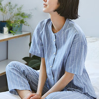 Summer Sale：UNIQLO 优衣库 415382 女士棉麻混纺睡衣