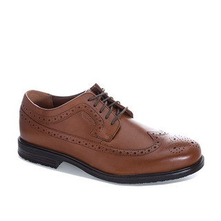 ROCKPORT 乐步 Mens Essential Details 2 Wing Tip Shoes 男士皮鞋 Tan UK8 棕色