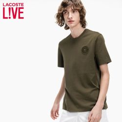 LACOSTE L!VE春夏男士短袖棉质T恤TH2791L1