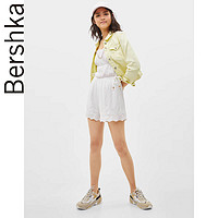 Bershka女士 2019夏季新款镂空刺绣显瘦吊带连体短裤 02977188712