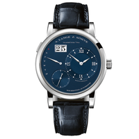 A. LANGE & SÖHNE 朗格 320.028 男士腕表 39.5mm 蓝色 蓝色 皮质