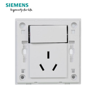 SIEMENS 西门子 5UB80933NC01 开关插座 悦动雅白系列一开16A三孔空调插座